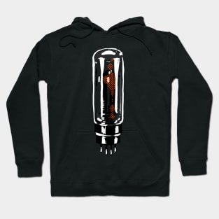 Vintage style vacuum tube illustration Hoodie